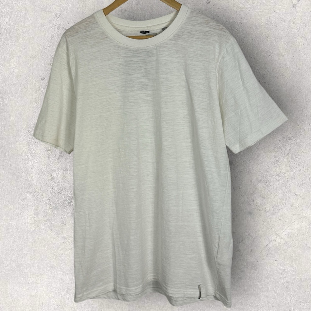 Anerkjendt Denmark White Crew Neck Short Sleeve T-Shirt Mens Size XL Tee Minimal